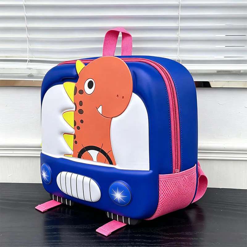 3D Cartoon Dino Backpack Lightweight Waterproof Backpack with Adjustable Shoulder Straps for Preschoolers - Image 8
