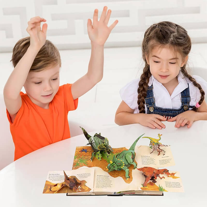 3D Dinosaur Pop-up Book Encyclopedia Prehistoric Dinosaur Books for Kids and Dino Enthusiasts - Image 4