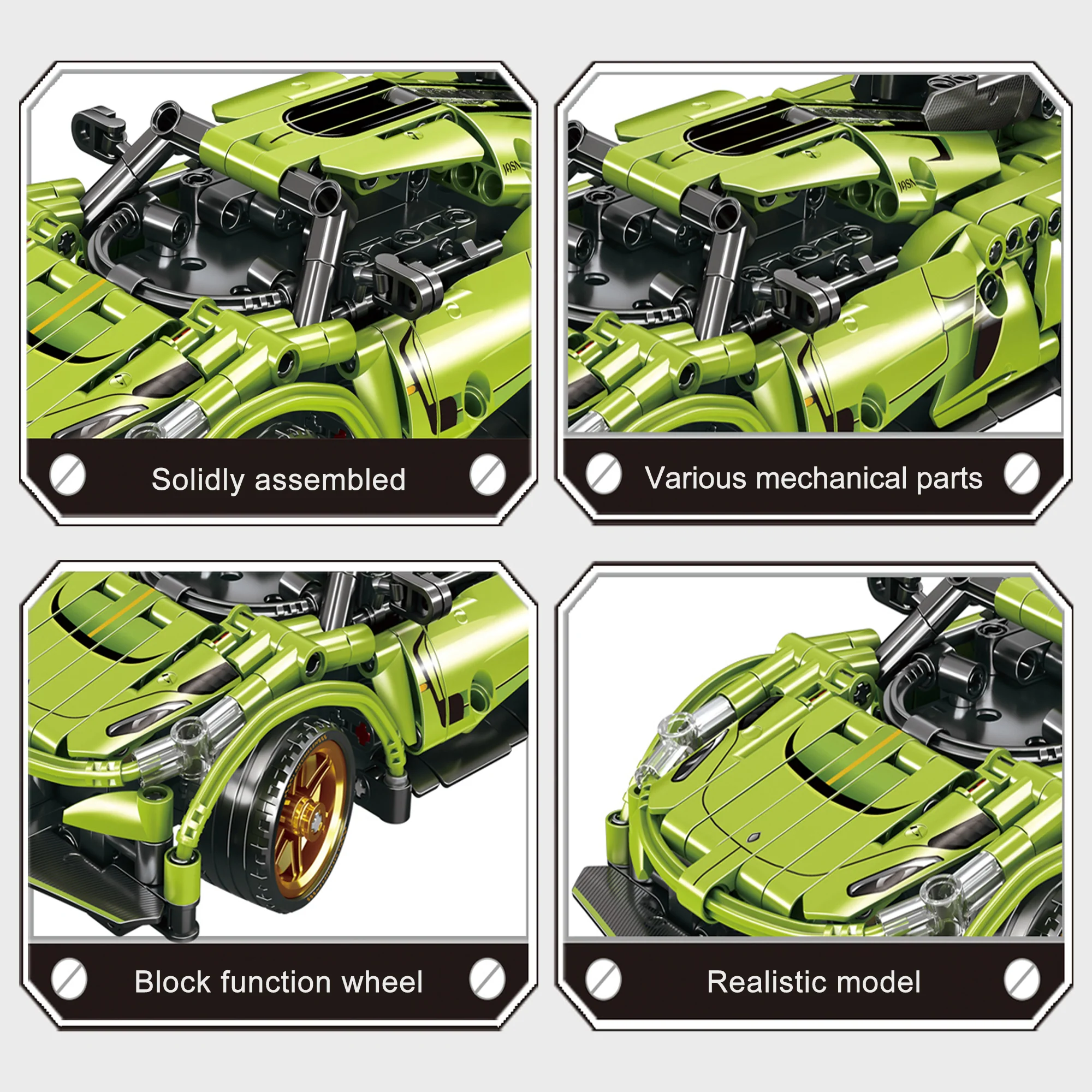 402Pcs Remote Control Sports Race Car Building Blocks Sets, STEM Building Kits, Educational Learning Toys for Boys, Practical Gifts 4 5 6 7 8 9 10+ Year Old - Image 4