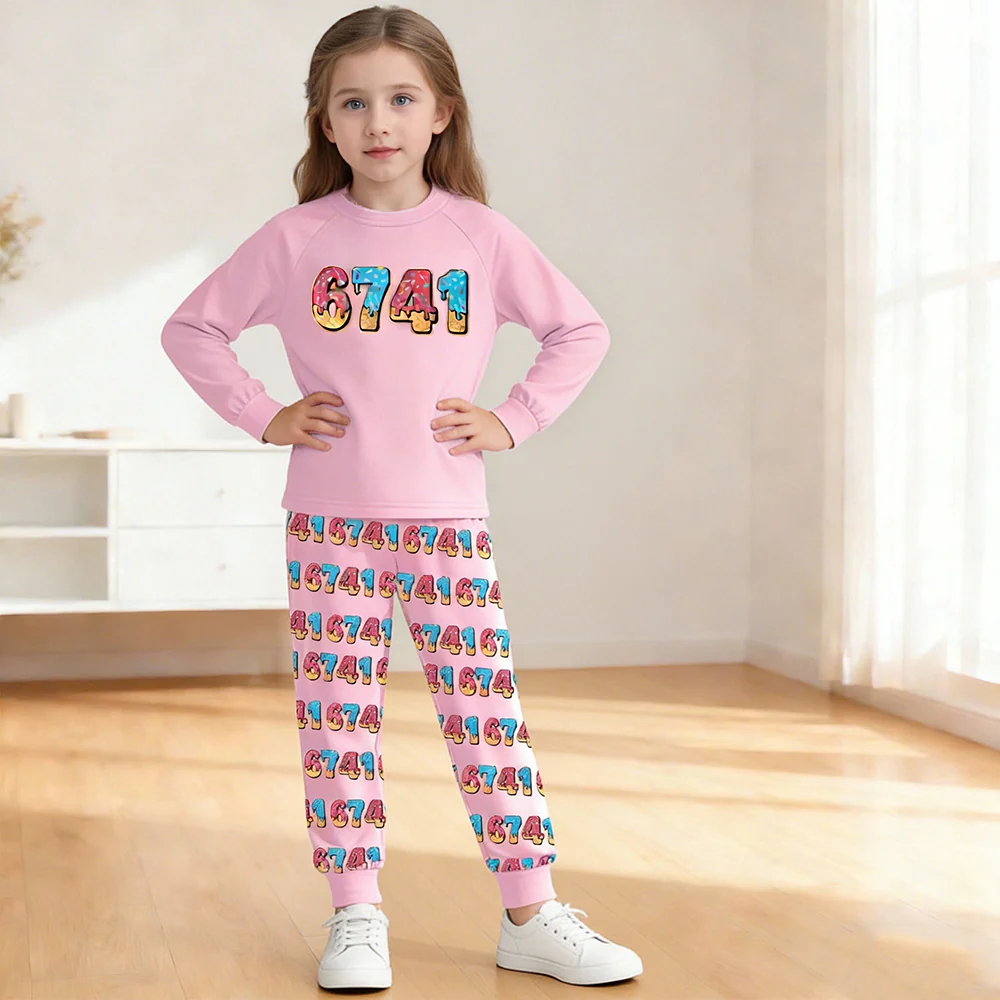 41 67 in Steal A Brainrot Pajamas 41 Meme Matching Loungewear Set Comfortable Sleepwear 2-piece Set - Image 4