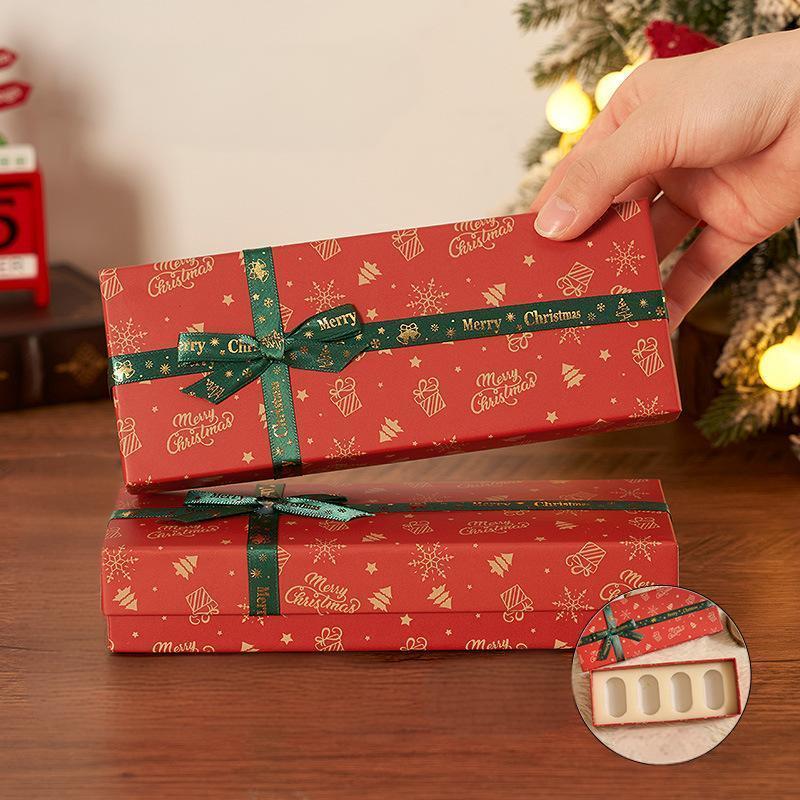 4pcs Christmas Desktop Ornaments Mini Santa Claus Snowman Resin Decor with Gift Box Holiday Gift - Image 2