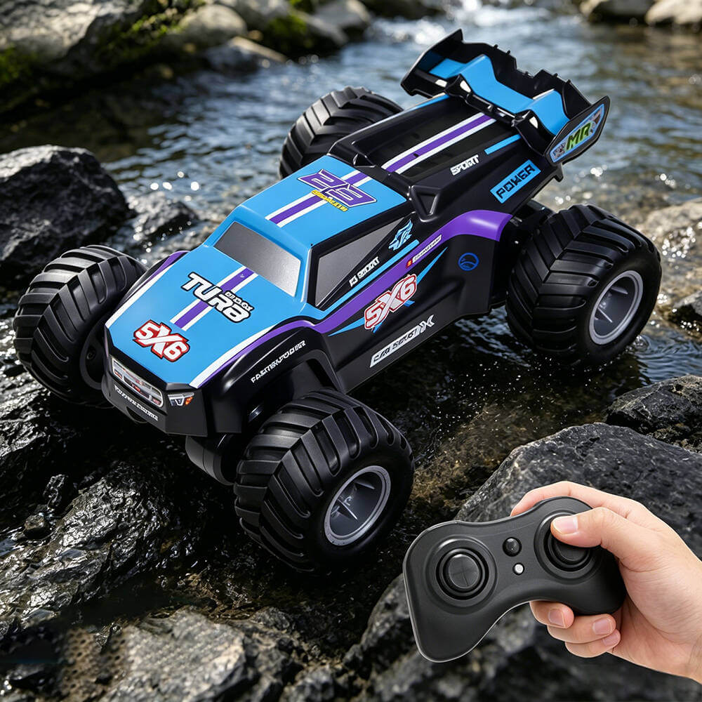 4WD Amphibious RC Car 2.4GHz Waterproof RC Off- road Truck with 360° Rotation for Land & Water - Image 12