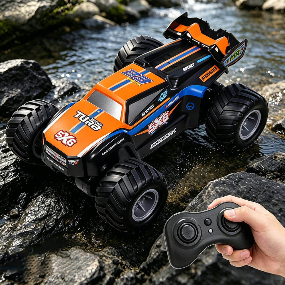 4WD Amphibious RC Car 2.4GHz Waterproof RC Off- road Truck with 360° Rotation for Land & Water - Image 13