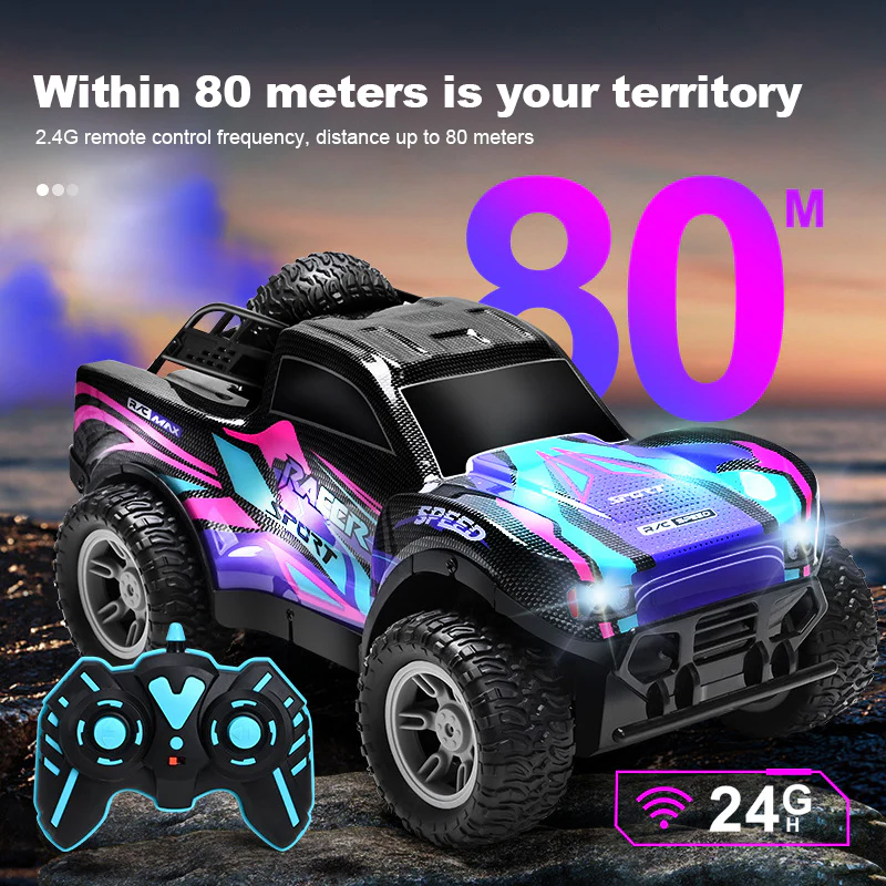 4WD RC Off-road Vehicle 2.4G Fast Remote Control  Drift Car Double Spray Electric Car Toy - Image 5