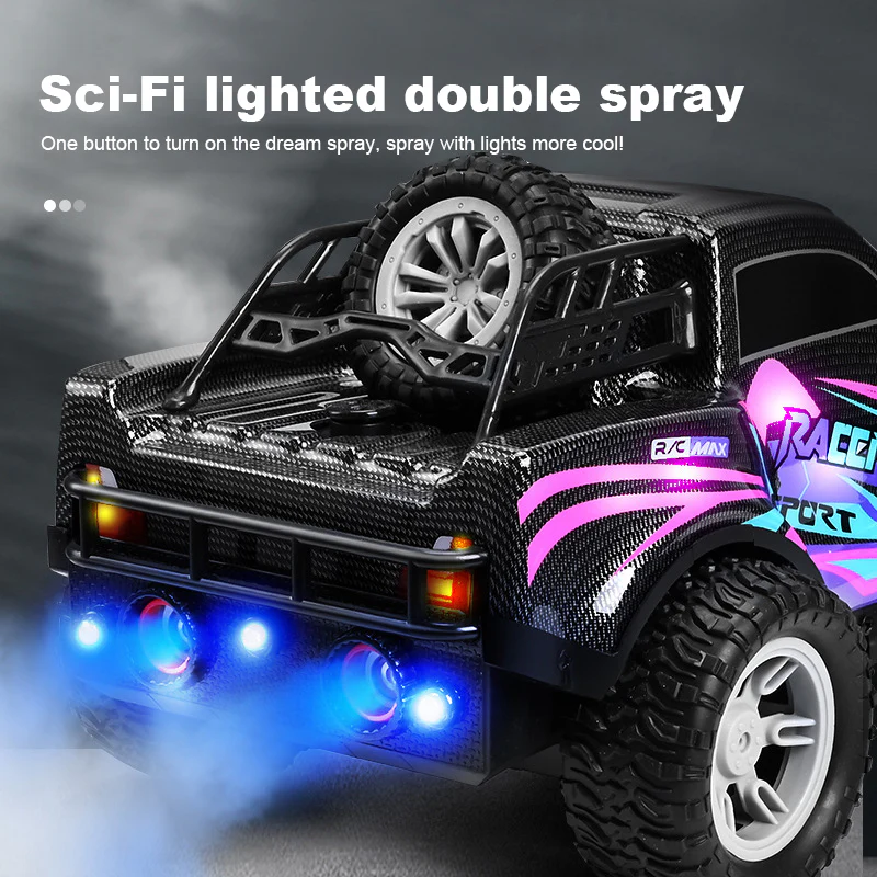 4WD RC Off-road Vehicle 2.4G Fast Remote Control  Drift Car Double Spray Electric Car Toy - Image 6