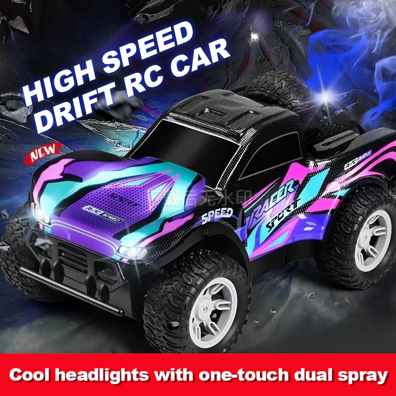 4WD RC Off-road Vehicle 2.4G Fast Remote Control  Drift Car Double Spray Electric Car Toy - Image 7
