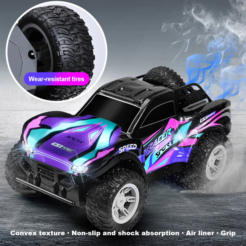 4WD RC Off-road Vehicle 2.4G Fast Remote Control  Drift Car Double Spray Electric Car Toy - Image 8
