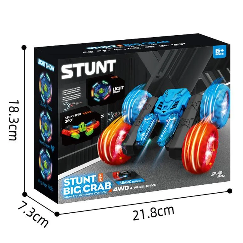 4WD RC Stunt Car 360° Rotating Car Double-sided Stunt Vehicles Cool LED Light - Image 8