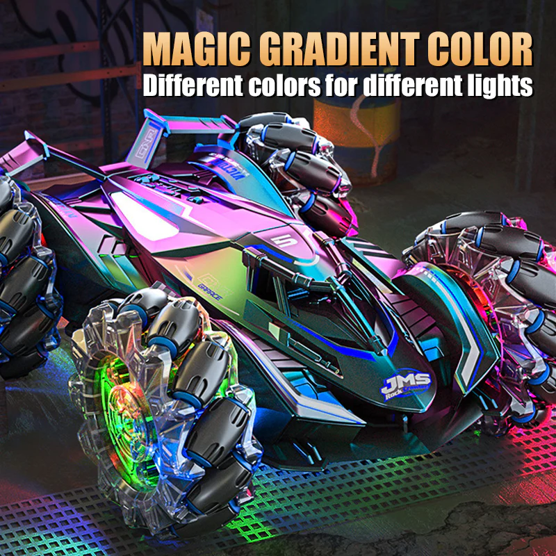 4WD Remote Control Car 2.4G Drift Car 360° Stunt Car With Colorful Wheels - Image 8