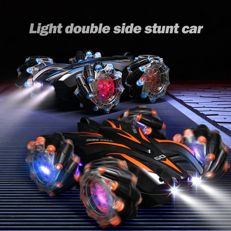 4WD Stunt RC Car 2.4G Double-sided Car Cool Light 360° Stunt Drift Car - Image 5