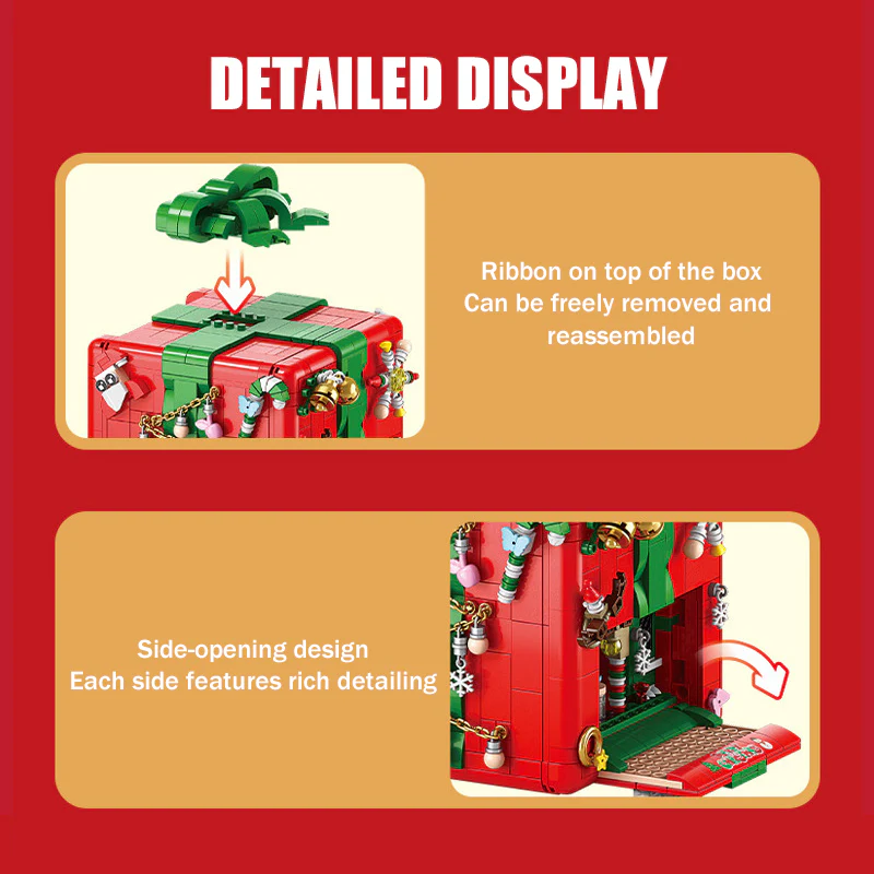 527pcs / 1100pcs Building Block Music Box Creative Puzzle Educational Toy Christmas Surprise Gift For Children - Image 12