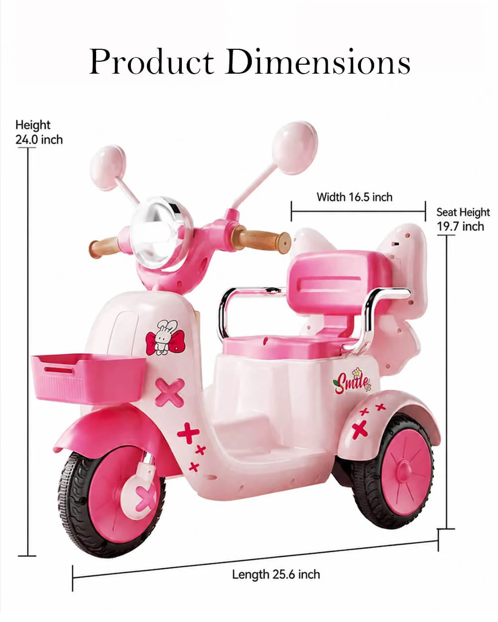 6V Electric Motorcycle 2WD Ride-On Car with Detachable Glowing Bow and LED Lights For Kids 2-8 Years - Image 12
