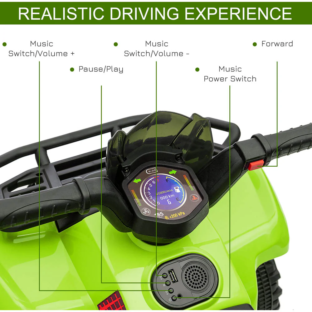6V Kids ATV Electric 4-Wheeler Battery Powered Quad Toddler Ride On Car Toys - Image 8