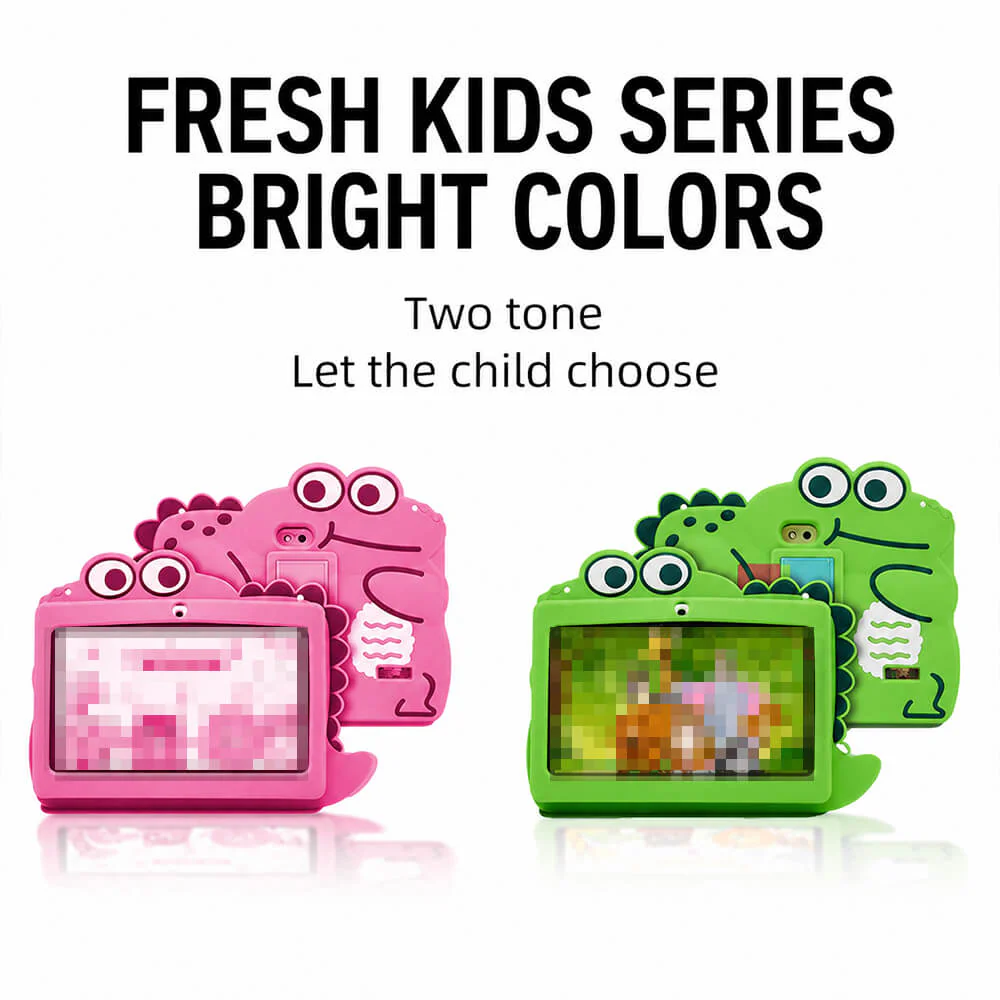 7'' Kids Tablet with Cute Silicone Case Eye Protection IPS Screen Tablet Educational Learning Toys for Kids 3+ - Image 8
