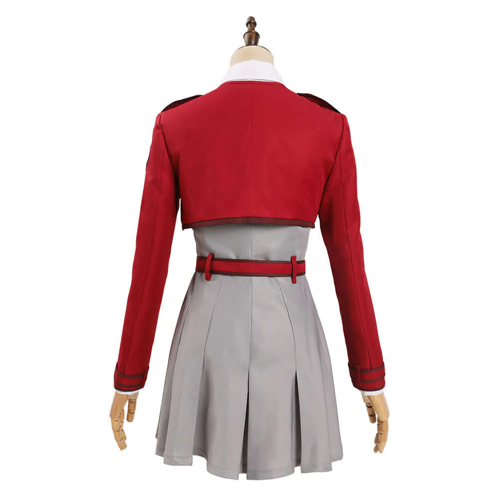 Adult Chisato Nishikigi Costume Women Uniform Dress Shirt Full Set for Halloween Carnival - Image 3