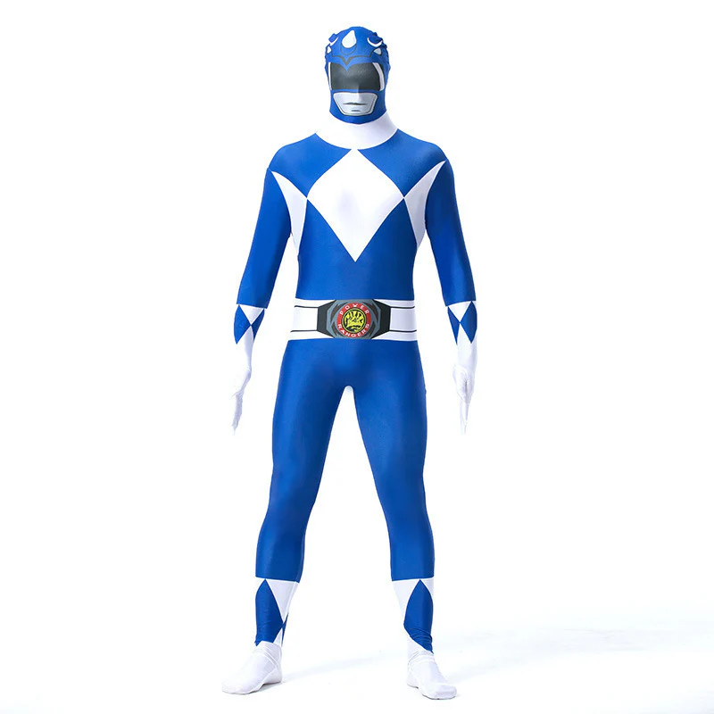 Adult Dragon Ranger Red Dino Outfit Jumpsuit with Helmet for Halloween Cosplay - Image 4