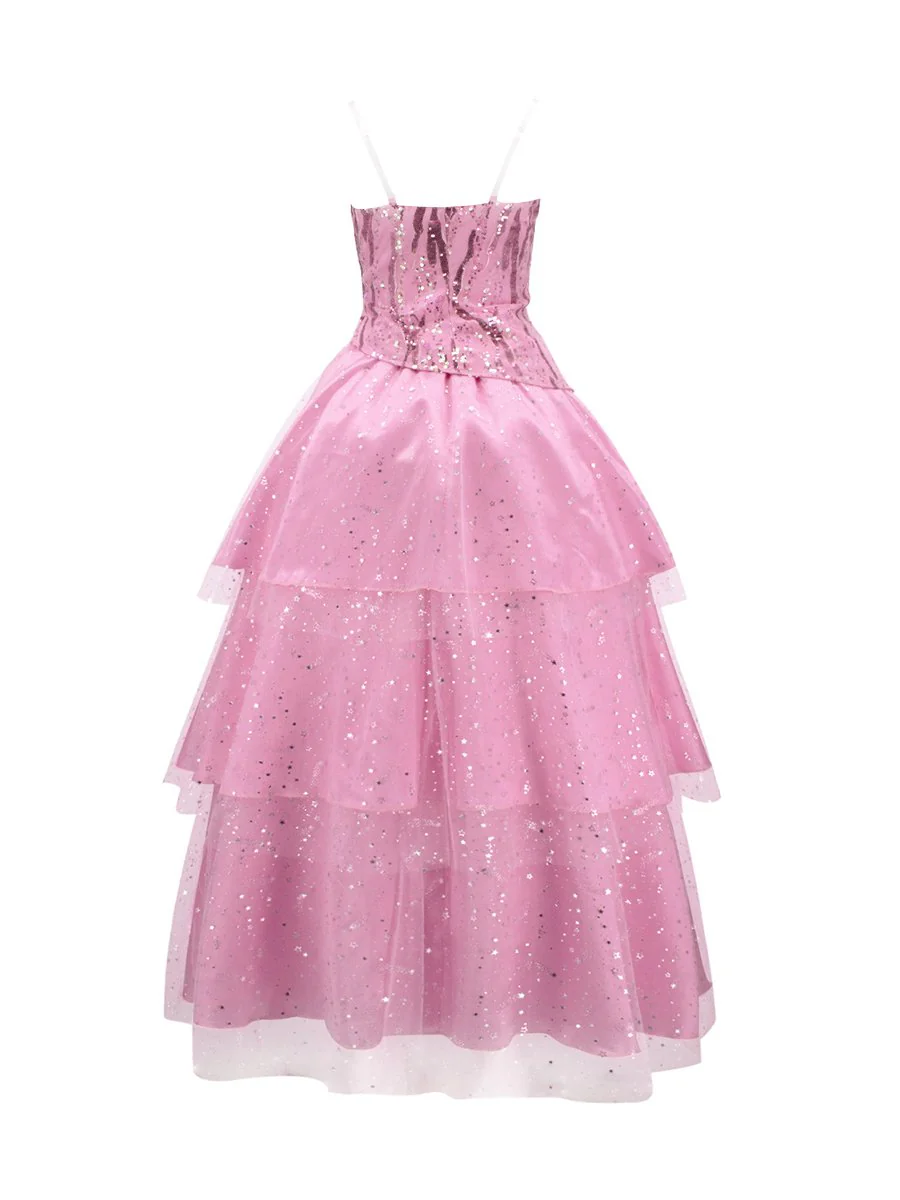 Adult Glinda Outfit The Good Witch Costume Pink Witch Fancy Dress for Party Event Musical - Image 4