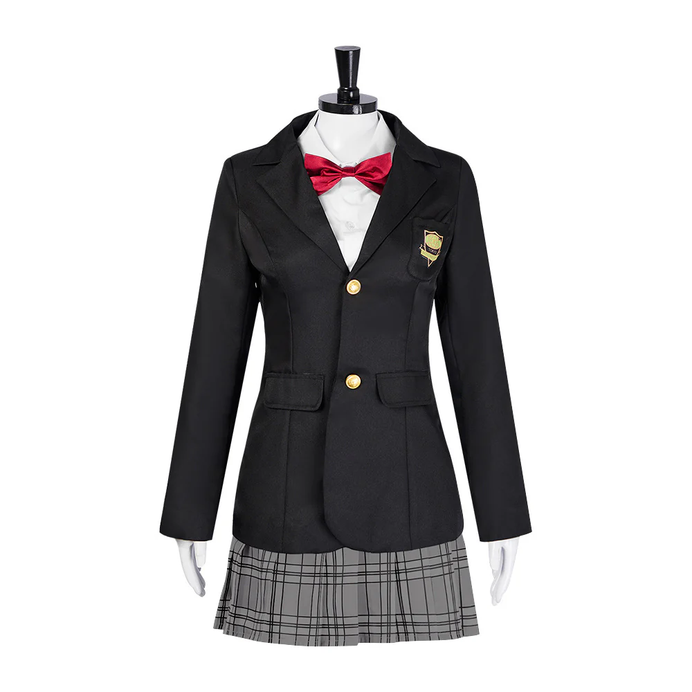 Adult Gogo Yubari Costume Black Bloody Affair Killer Uniform Tops Shirt and Skirt Set for Cosplay - Image 3
