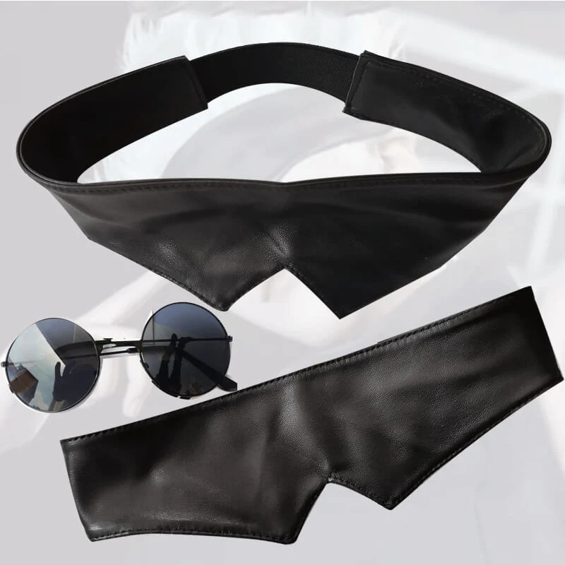 Adult Satoru Outfit Black Tops Pants with Wig Blinder and Glasses for Cosplay Party - Image 6