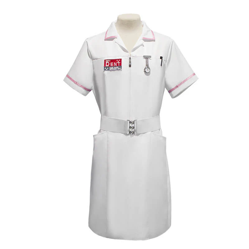 Adult Joker Nurse Costume Unisex Nurses Cosplay Outfit for Halloween Party