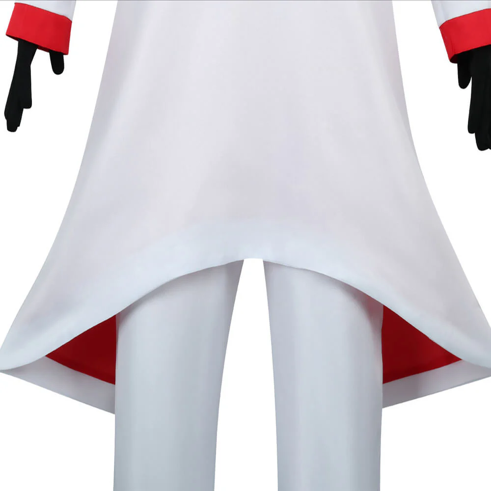 Adult Lucifer Cosplay Costume Mens Fancy Lucifer Morningstar Outfit with Gloves White Hat for Dress Up Party - Image 7