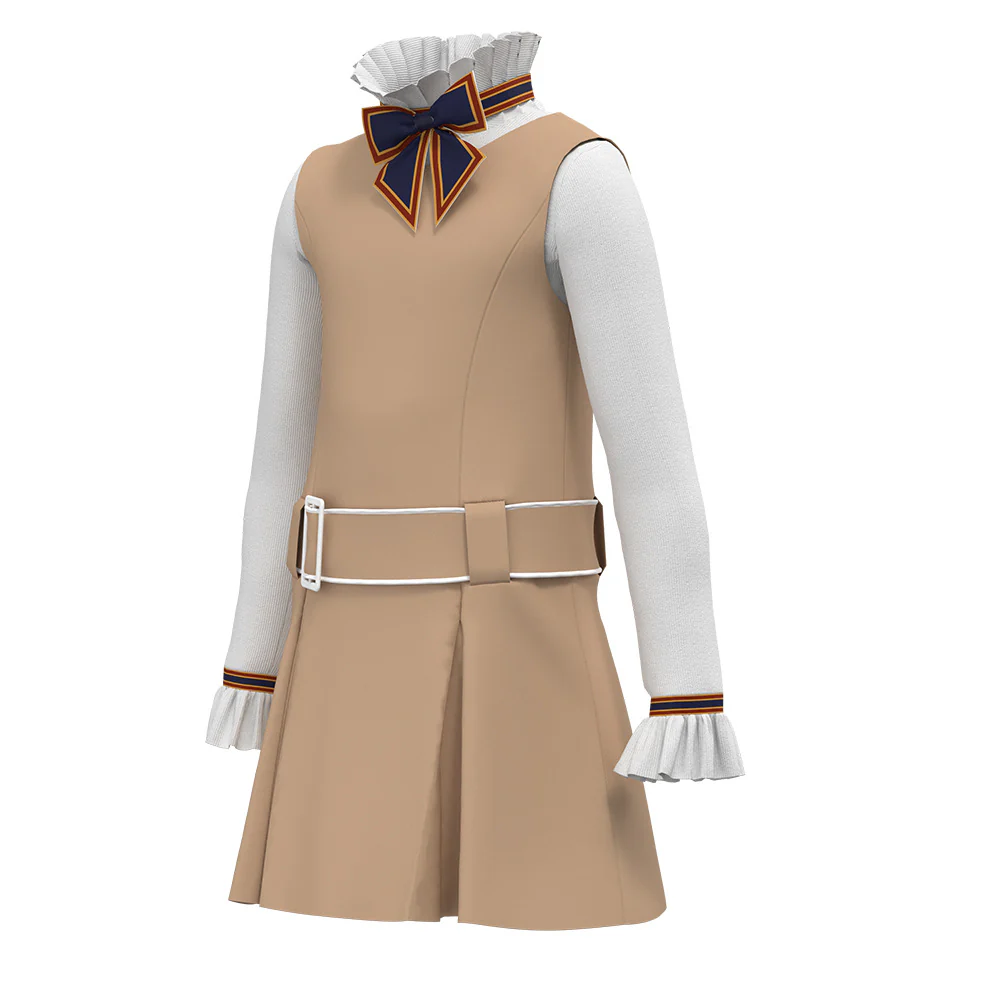 Adult Megan Costume AI Doll Cosplay Dress with Shirt Socks for Halloween Party - Image 3