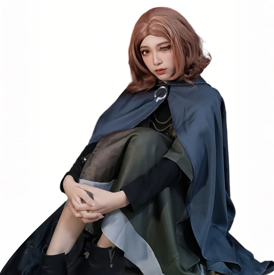 Adult Melina Cosplay Costume Dress and Cloak Full Set Medieval Renaissance Cosplay Outfit - Image 3