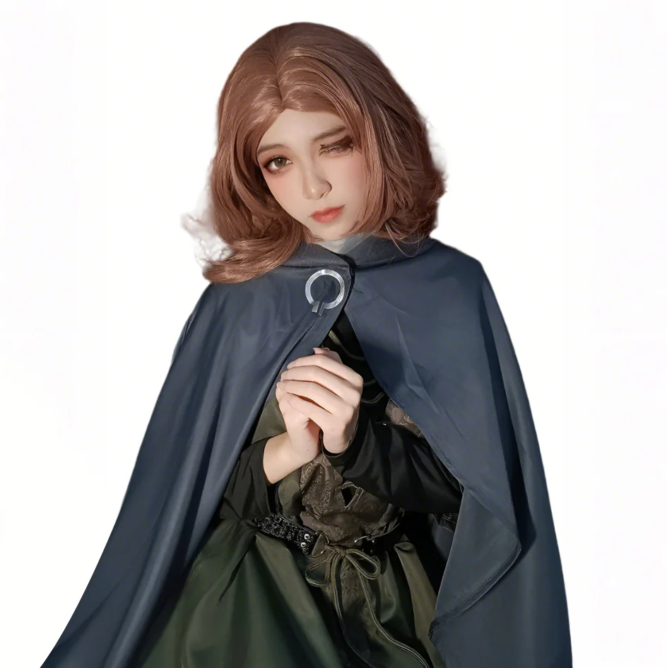 Adult Melina Cosplay Costume Dress and Cloak Full Set Medieval Renaissance Cosplay Outfit - Image 5