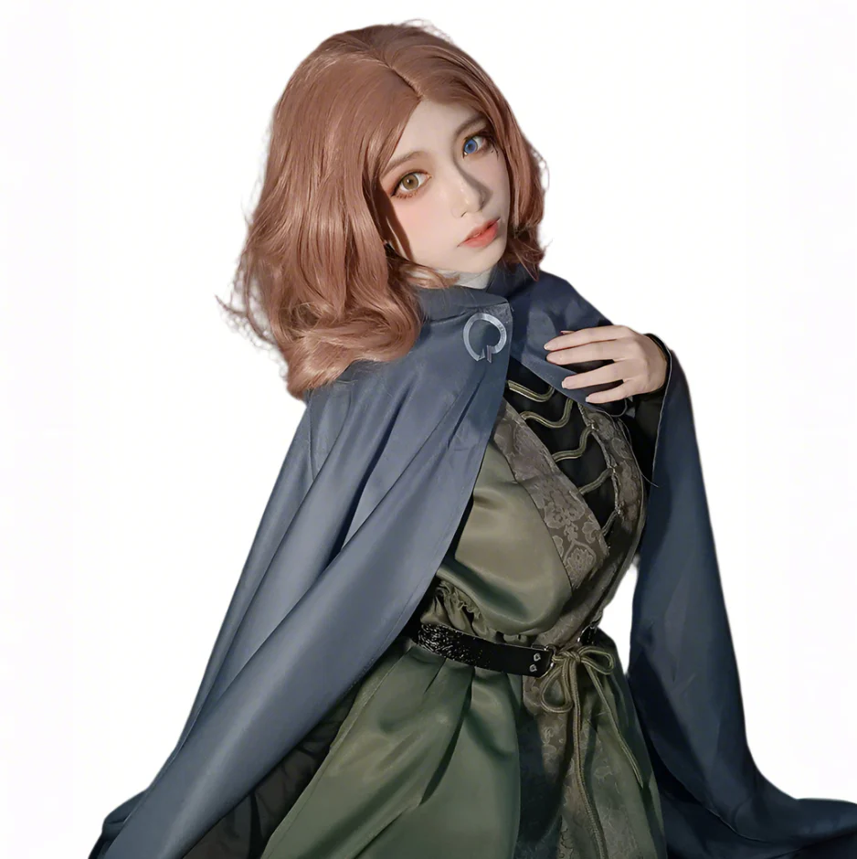 Adult Melina Cosplay Costume Dress and Cloak Full Set Medieval Renaissance Cosplay Outfit - Image 7