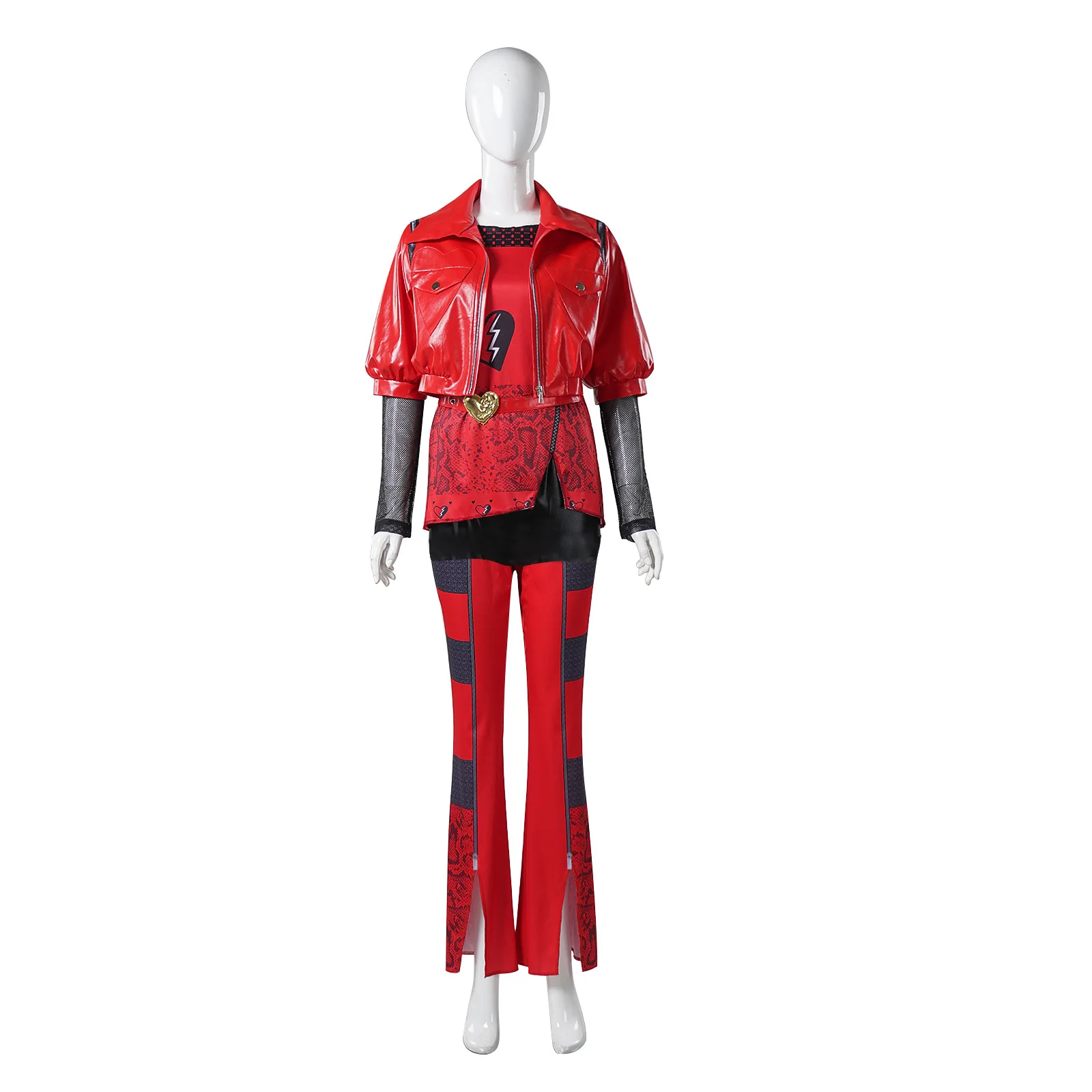 Adult Princess Red Costume Shirt Pants and Vest Suit for Halloween Carnival - Image 6