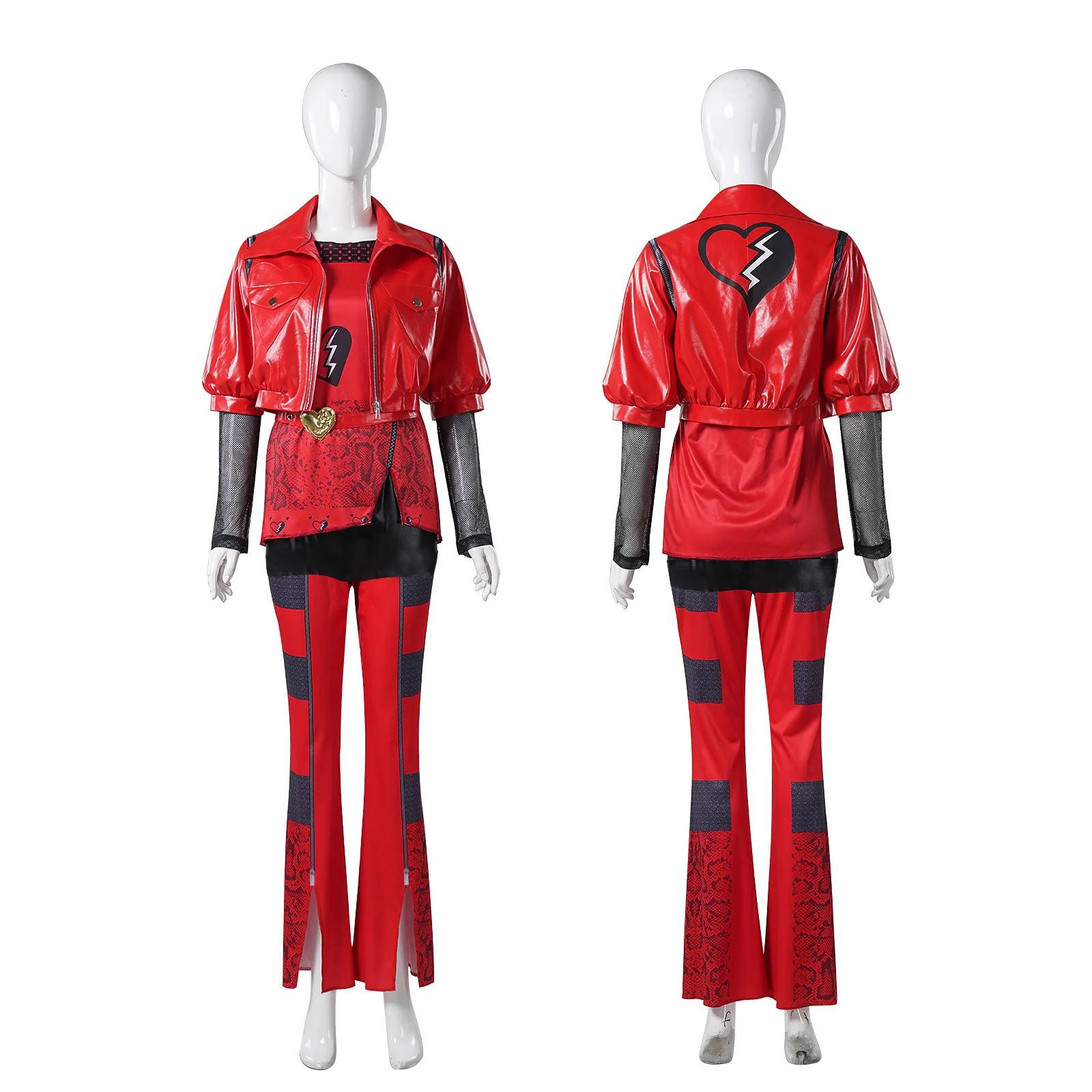 Adult Princess Red Costume Shirt Pants and Vest Suit for Halloween Carnival - Image 8