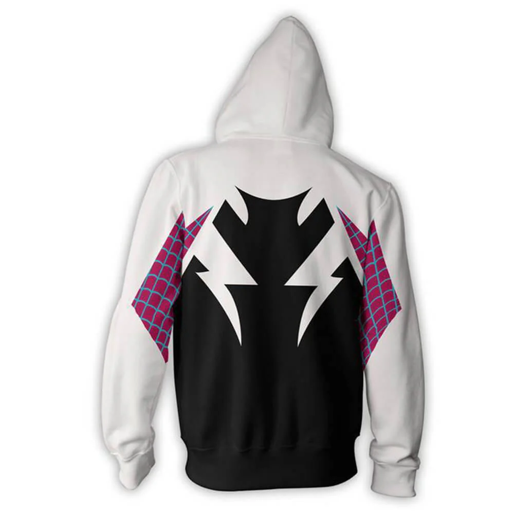 Adult Gwen Hoodie Unisex Long Sleeve Zip-up Pullover Plus Size Sweatshirt - Image 7