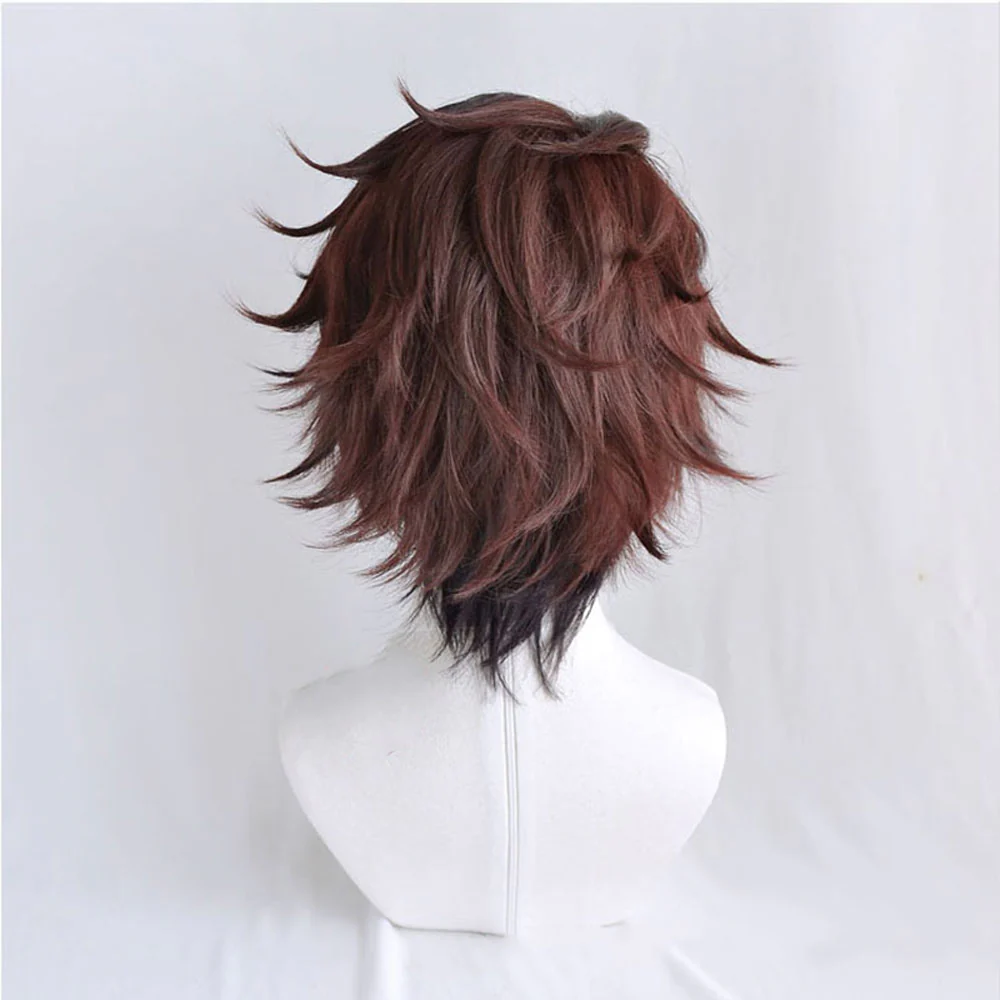 Nezuko Tanjiro Wig Cosplay Wig of Kyojuro Shinobu Zenitsu Giyu Mitsuri Kanao - Image 7