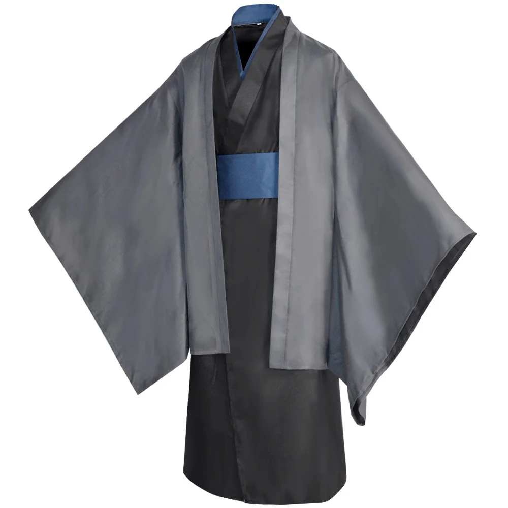 Adult Toji Costume Gray Kimono Sorcerer Killer Cosplay Outfit for Halloween Carnival - Image 4