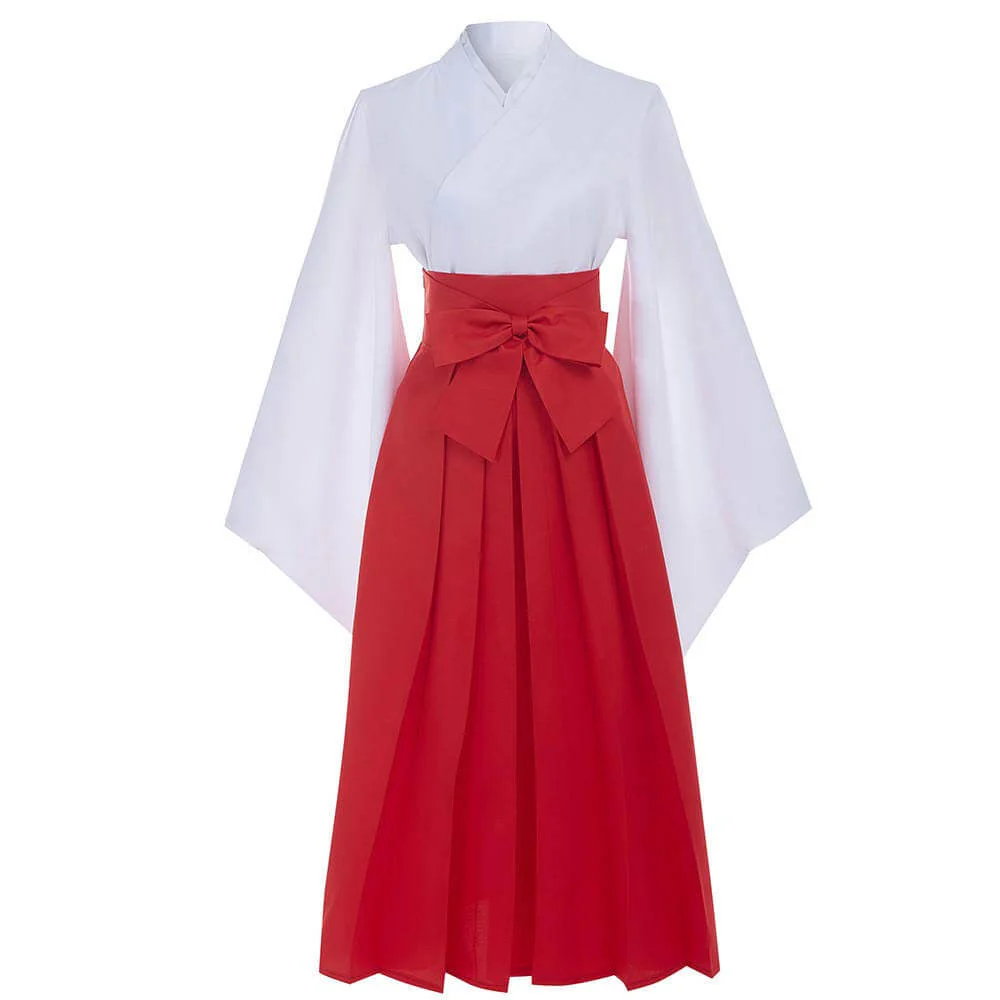 Adult Utahime Costume White Kimono and Skirt Full Set for Halloween Cosplay - Image 3