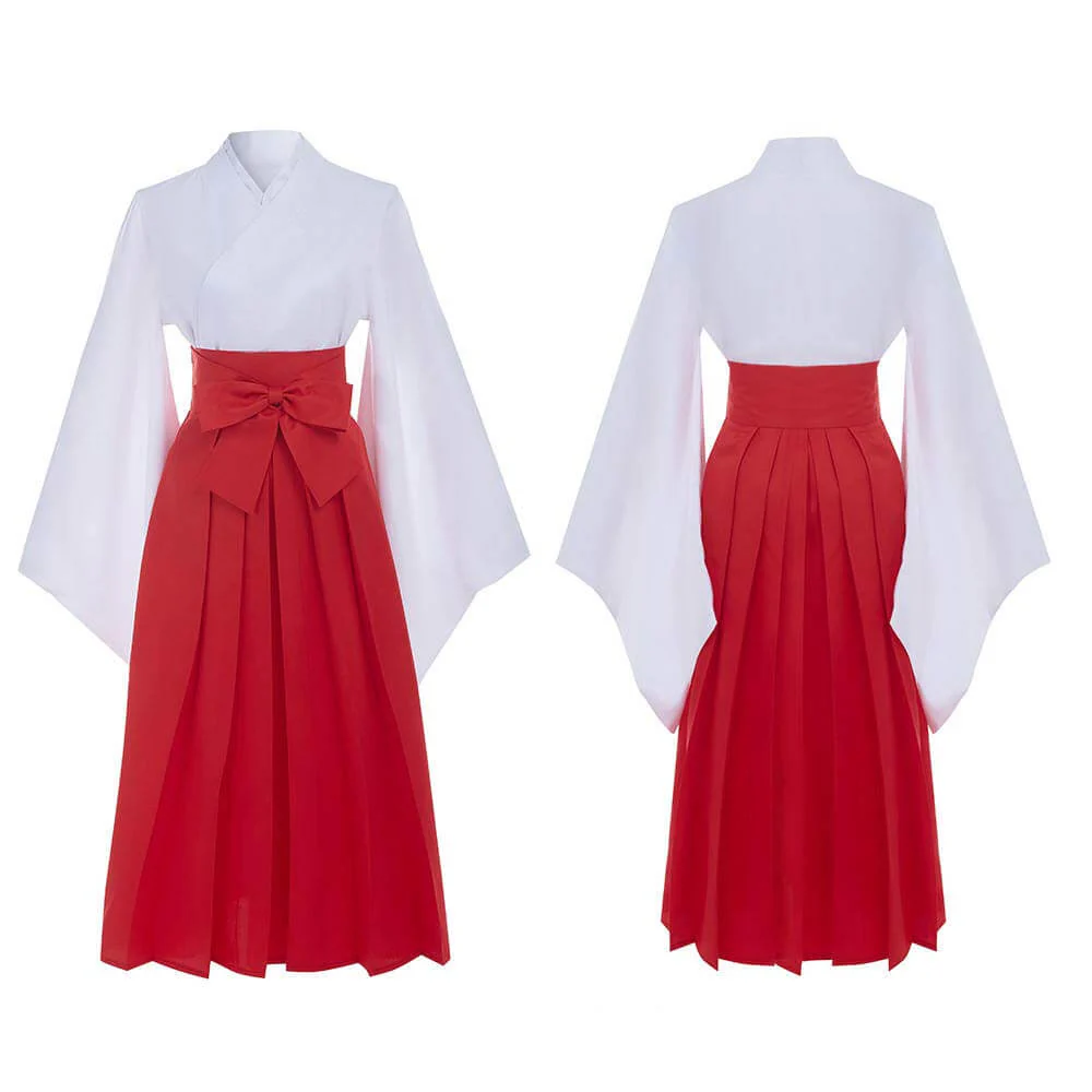 Adult Utahime Costume White Kimono and Skirt Full Set for Halloween Cosplay - Image 4