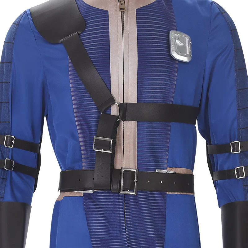 Vault 33 Suit Lucy Norm Shelter Clothes Blue Uniform Halloween Party Costume - Image 11