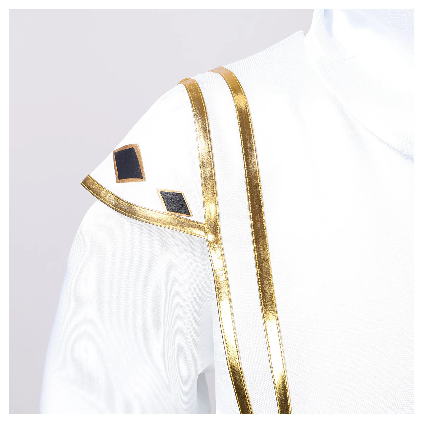 Adult White Dino Ranger Costume MMPR Tommy Oliver Ninja Cosplay Uniform - Image 7