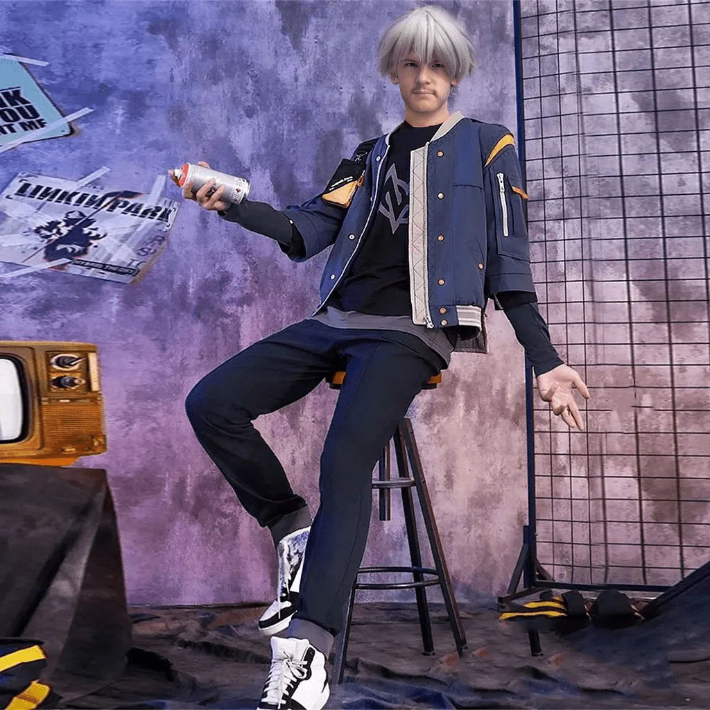 Adult Wise Cosplay Outfit with Bag and Props Game Dress Up Suit Halloween Costume for Mens