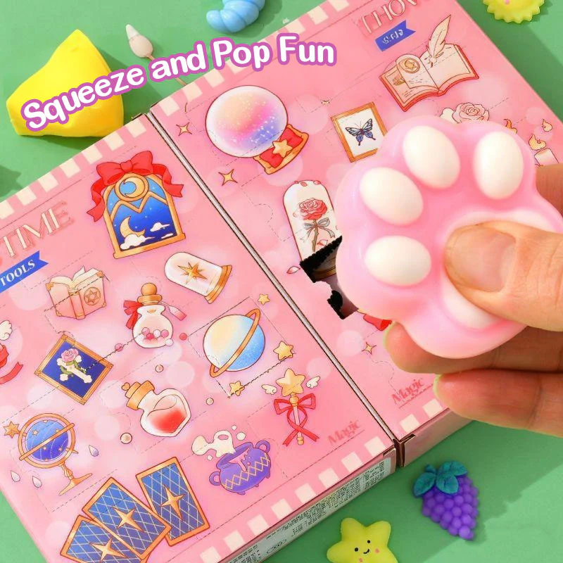 Advent Calendar 2025 Magic Book Blind Box 24pcs Stress Relief Doll Surprise Holiday Gift - Image 6