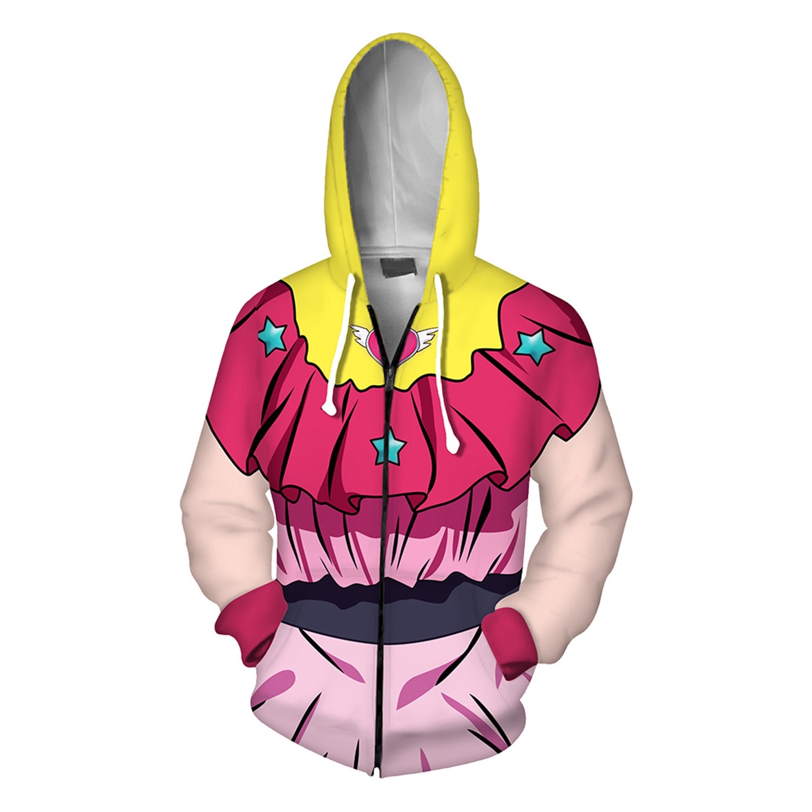 Ai Hoshino Outfit Oshi no Ko Costume Hooded Zip Up Jacket Hoshino Ai Shirt Dress and Hoodie for Kids Adults - Image 2