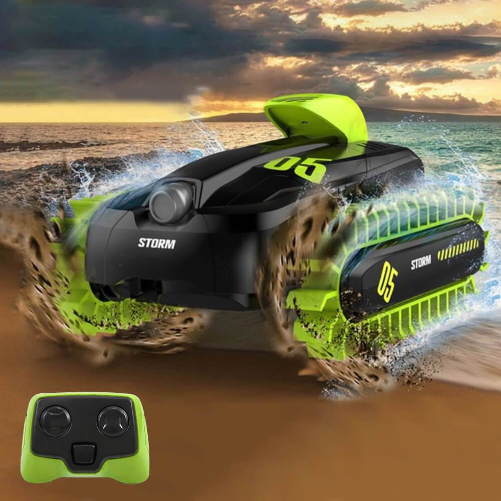 Kids Amphibious RC Tank 360° Drift Stunt Remote Control Tank Deformation Crawler Waterproof Remote Control Toys - Image 7