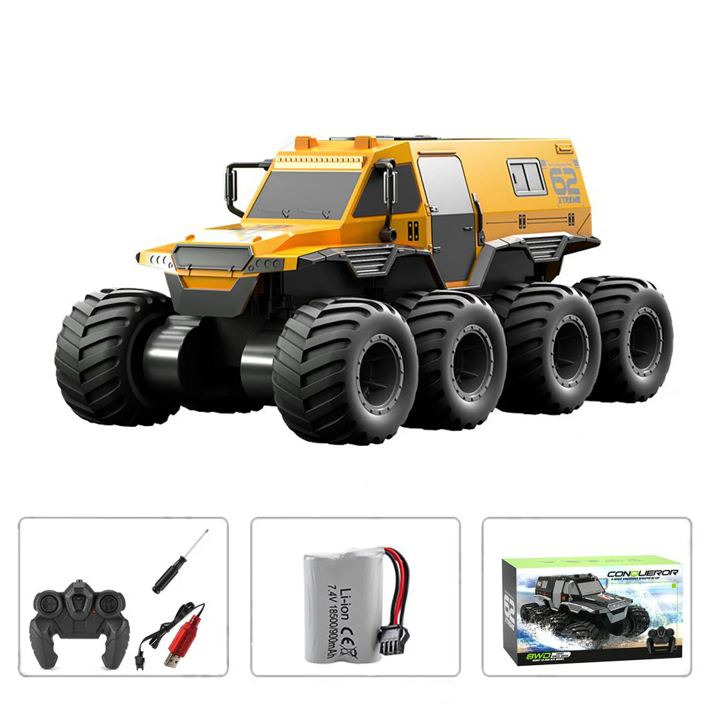 1/12Amphibious RC Car 8WD Off-Road Waterproof RC Truck Boys All Terrain Remote Control Car RC Toys - Image 3
