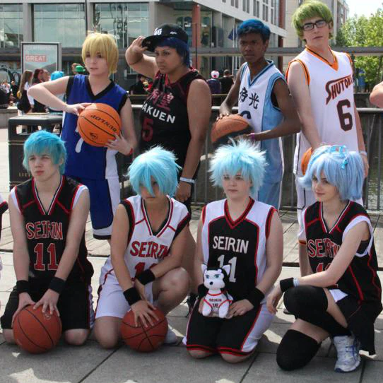 Anime Kuroko's Basketball Jersey Costume GAKUEN School Aomine Daiki 5 Shirts And Shorts - Image 7