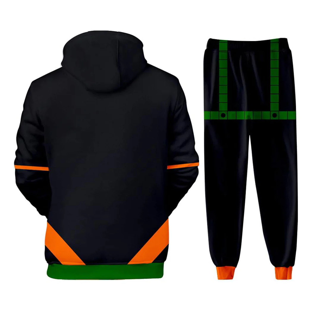 Anime MHA Katsuki Costume Adult Cosplay Hoodie Pants and T-shirt - Image 7
