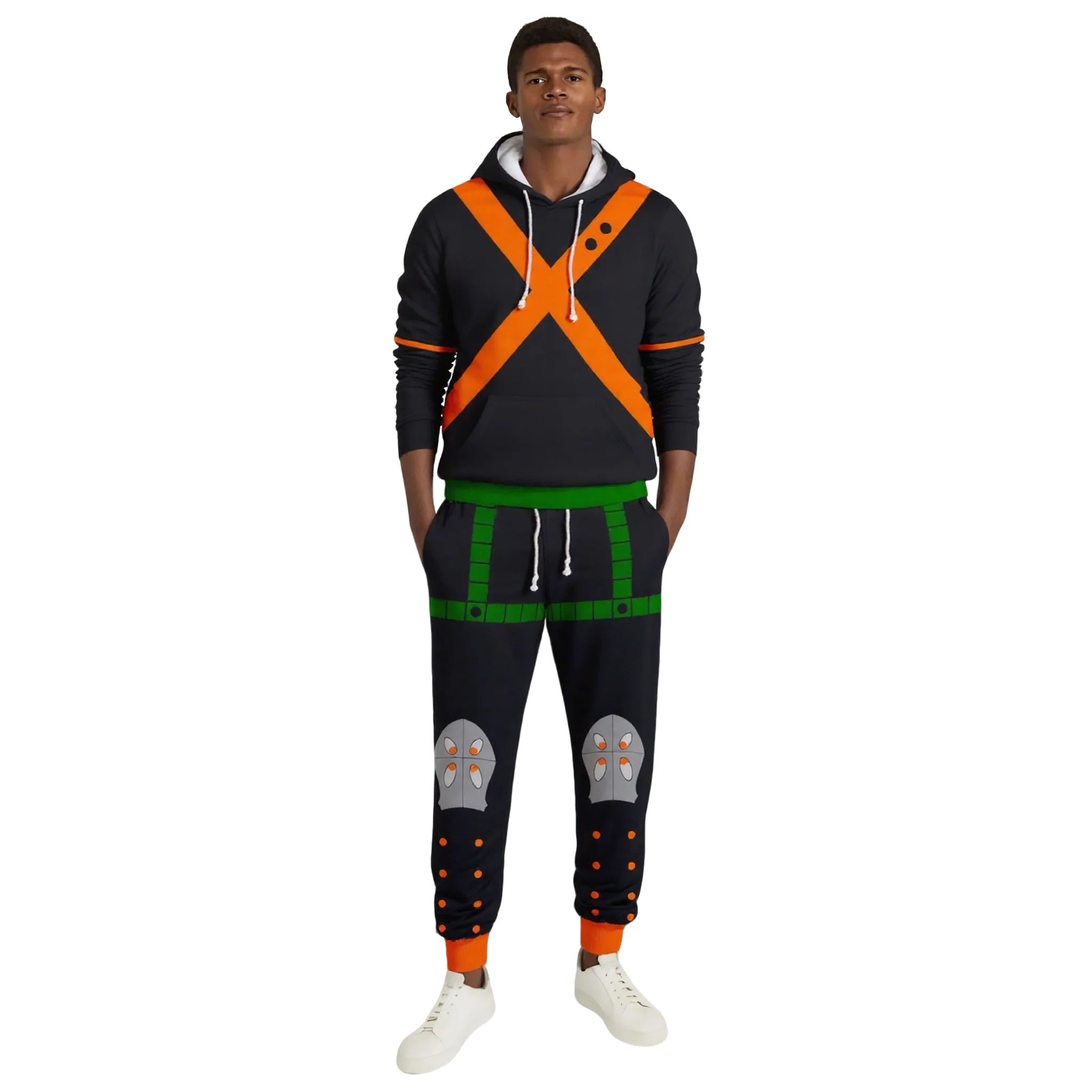 Anime MHA Katsuki Costume Adult Cosplay Hoodie Pants and T-shirt - Image 8