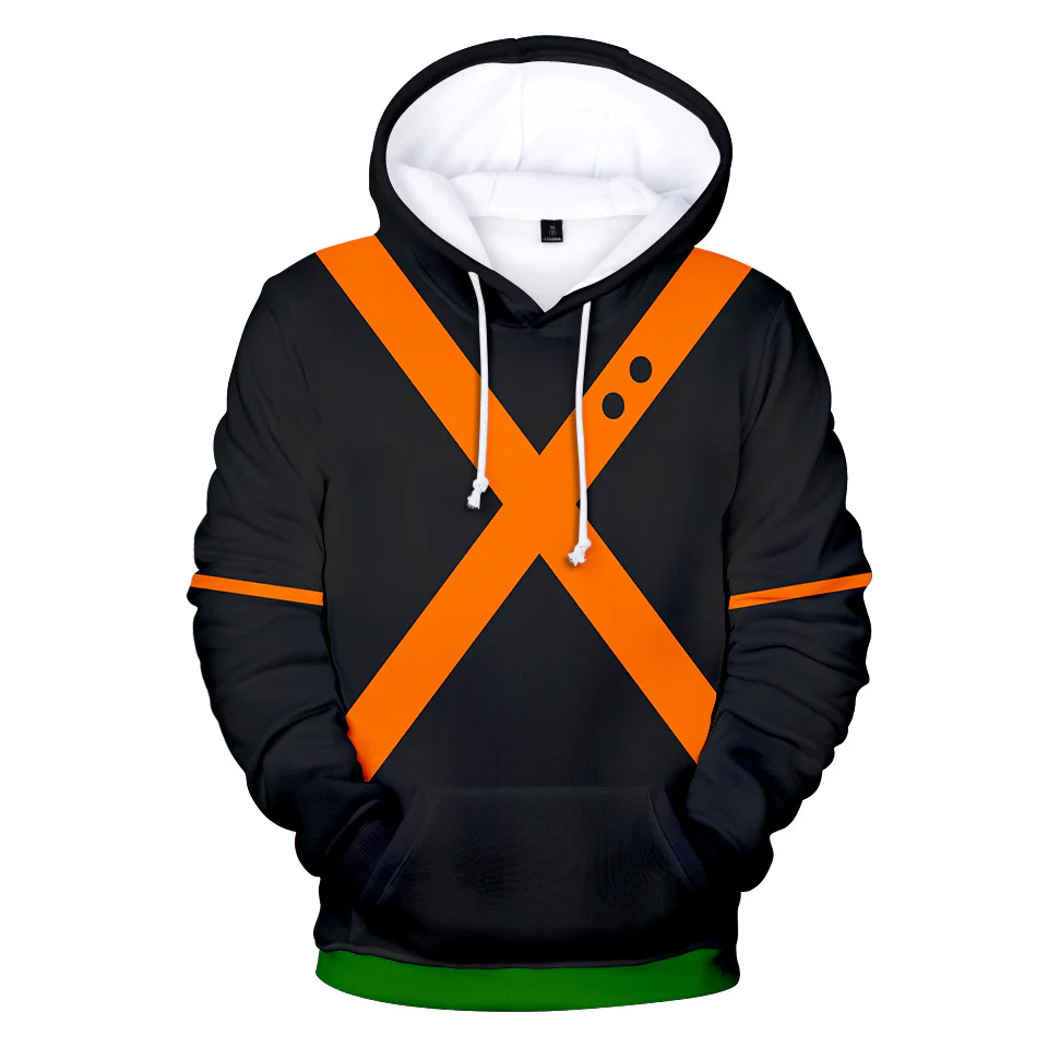 Anime MHA Katsuki Costume Adult Cosplay Hoodie Pants and T-shirt - Image 9