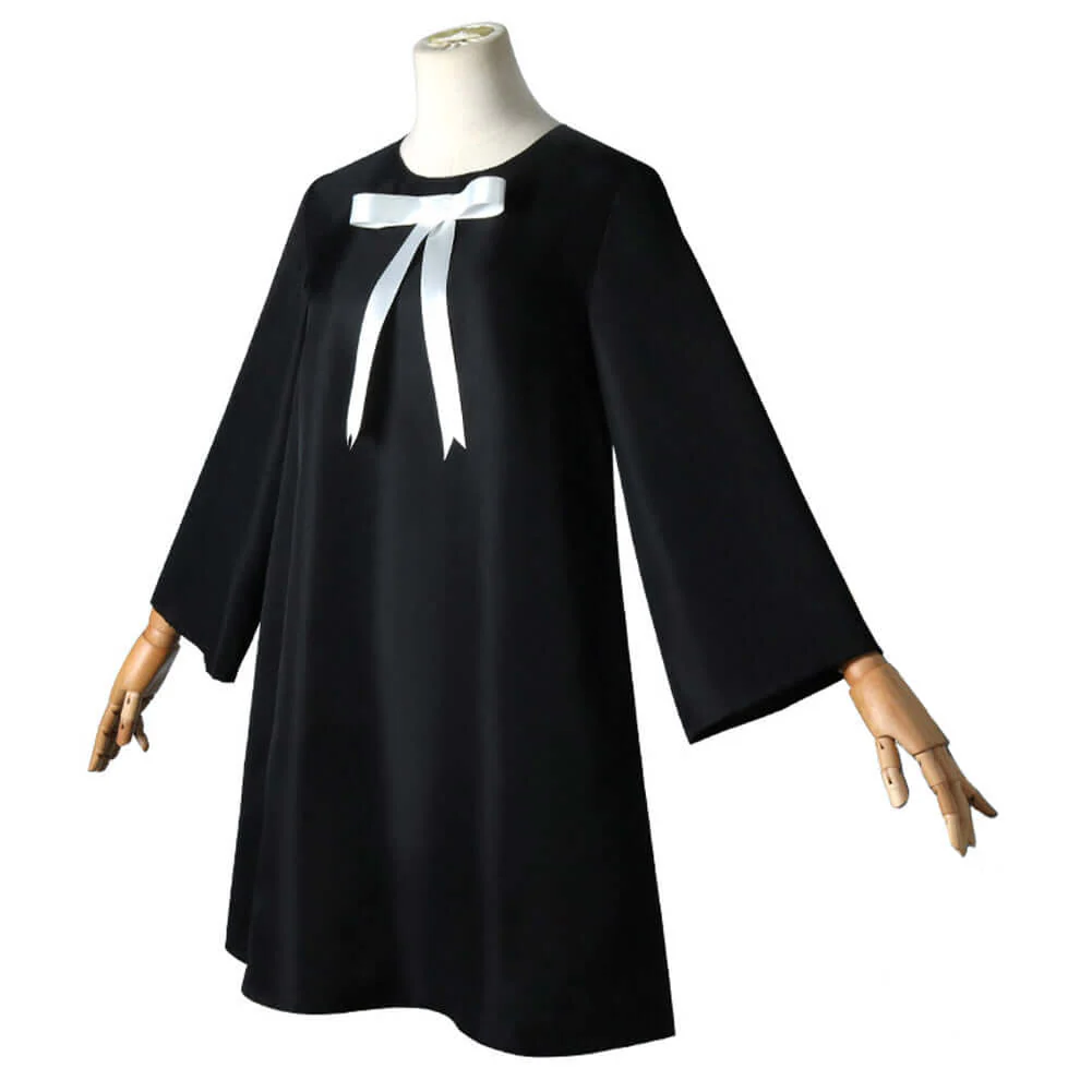 Anya Cosplay Costume Black Homewear Dress with Hair Accessories - Image 6