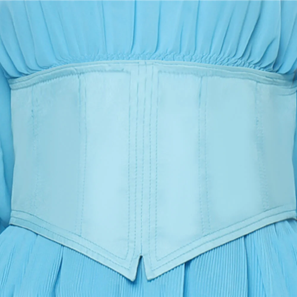 Adult Ariel Dress Blue Ruffle With Tiered Sleeves Dress Princess Ariel Costume - Image 6