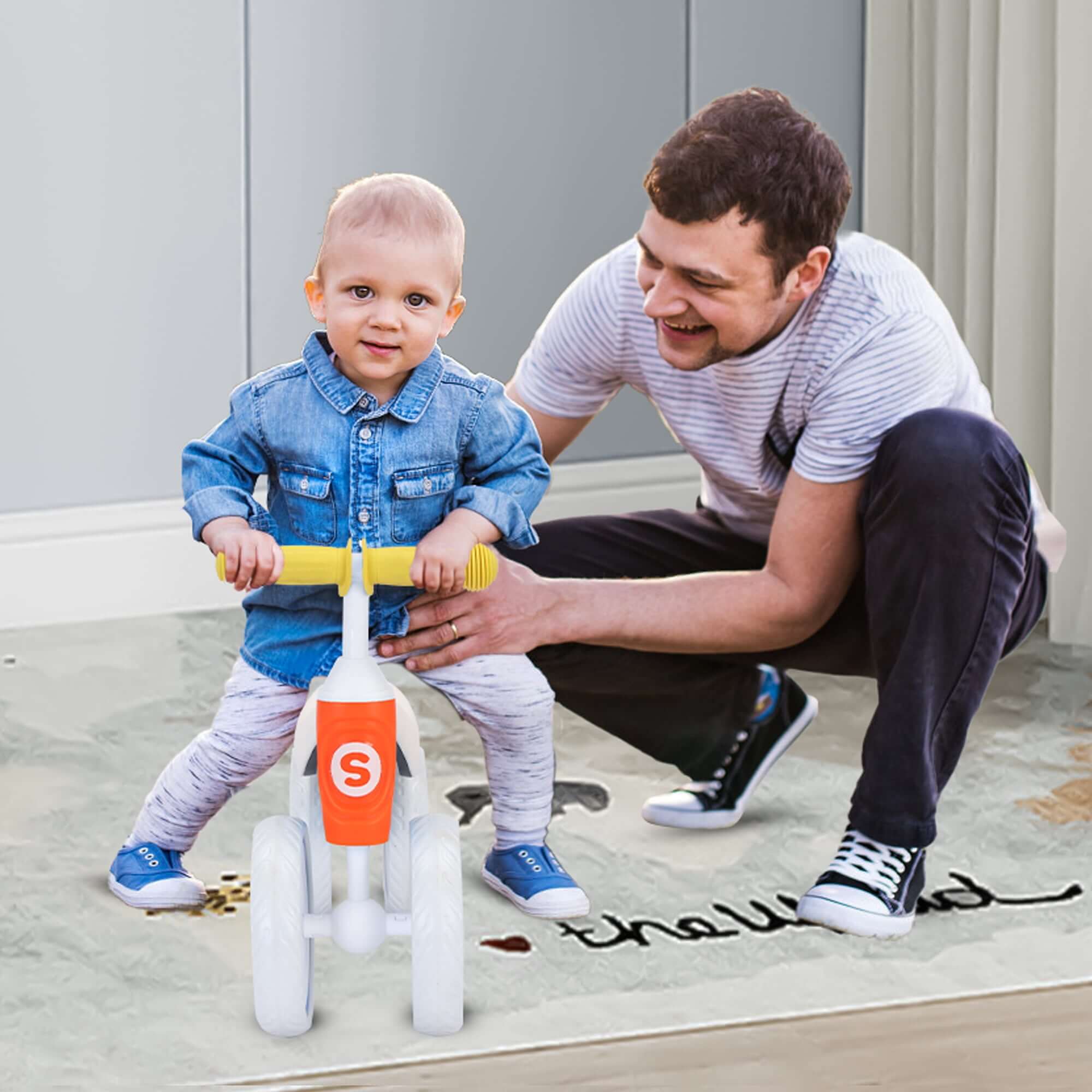 Balance Bike 4 Wheels Toddler Ride On Car Safe Kids Ride-on Toys For Boys and Girls - Image 3